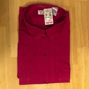 Talbots short sleeve button down. Vintage in packaging.